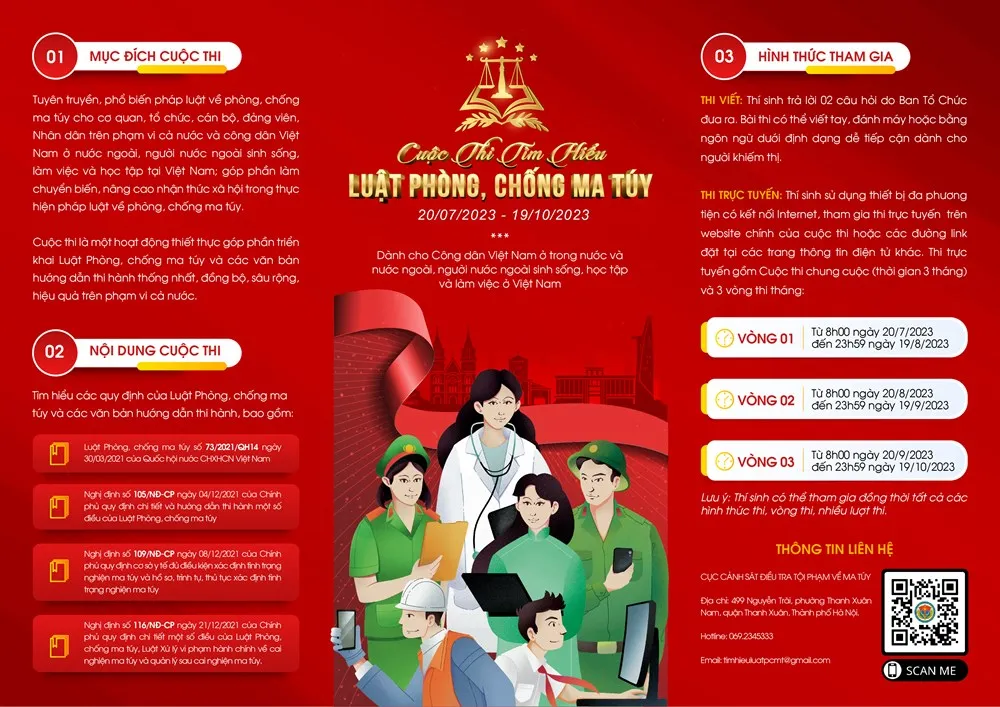 Các thông tin từ cuộc thi. Ảnh BCA Các thông tin từ cuộc thi. Ảnh BCA