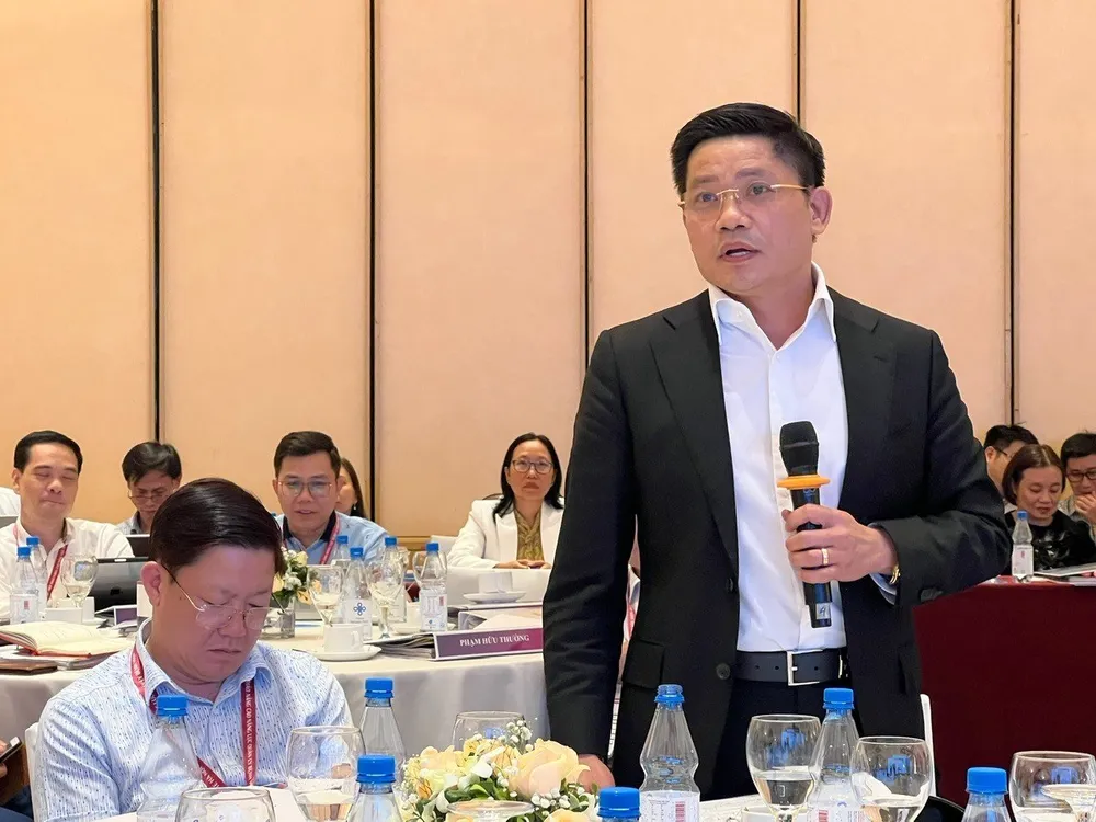 Giám đốc Bệnh viện Phụ Sản Hà Nội Nguyễn Duy Ánh phát biểu tại hội thảo. Ảnh THANH TÚ Giám đốc Bệnh viện Phụ Sản Hà Nội Nguyễn Duy Ánh phát biểu tại hội thảo. Ảnh THANH TÚ