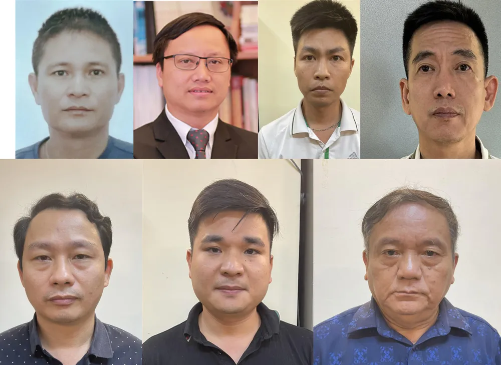 Các bị can bị khởi tố. Ảnh BCA Bị can.jpg