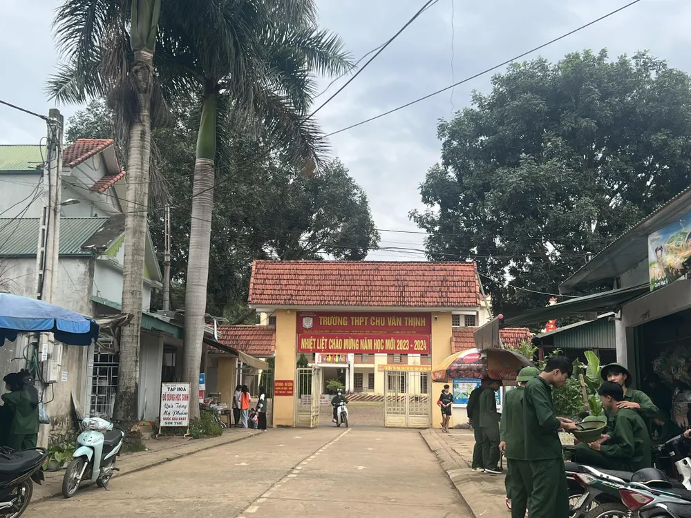 Trường THPT Chu Văn Thịnh. Ảnh CTV 384469029_1737247906697094_1099491922335105812_n.jpg