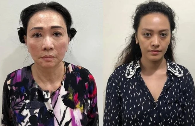 Hai bị can Trương Mỹ Lan và Trương Huệ Vân. Ảnh: BCA Screenshot 2023-09-30 214552.jpg