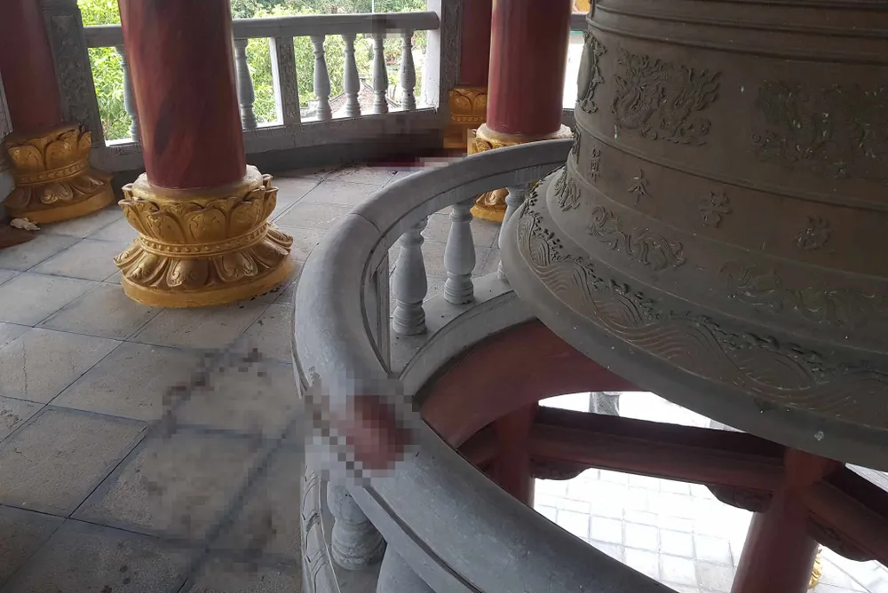 Hiện trường nơi xảy ra vụ án mạng. Ảnh PHI HÙNG vu-an-mang-khien-2-nư-sinh-tu-vong (1).jpg