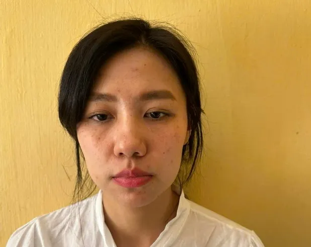 Bị can Lưu Thị Quỳnh Trang. Ảnh CA chung-cu- Mulberry Lane.jpg