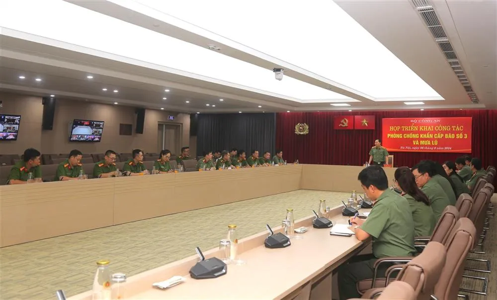 Toàn cảnh cuộc họp. Ảnh: CA Bo-cong-an.jpg