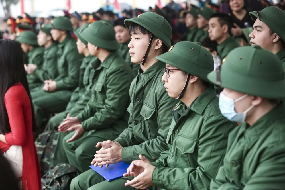Hình ảnh tân binh Thủ đô nô nức lên đường nhập ngũ