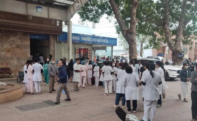 Thời điểm xảy ra sự cố. Ảnh CTV benh-vien-phu-san.jpg