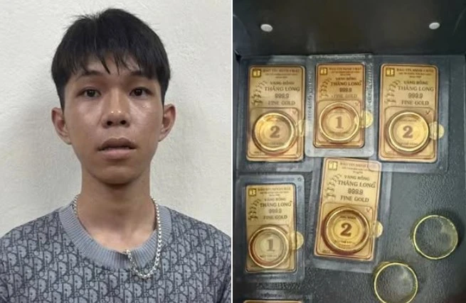 Hiếu đã gây ra 3 vụ cướp giật tại các tiệm vàng trên địa bàn TP Hà Nội