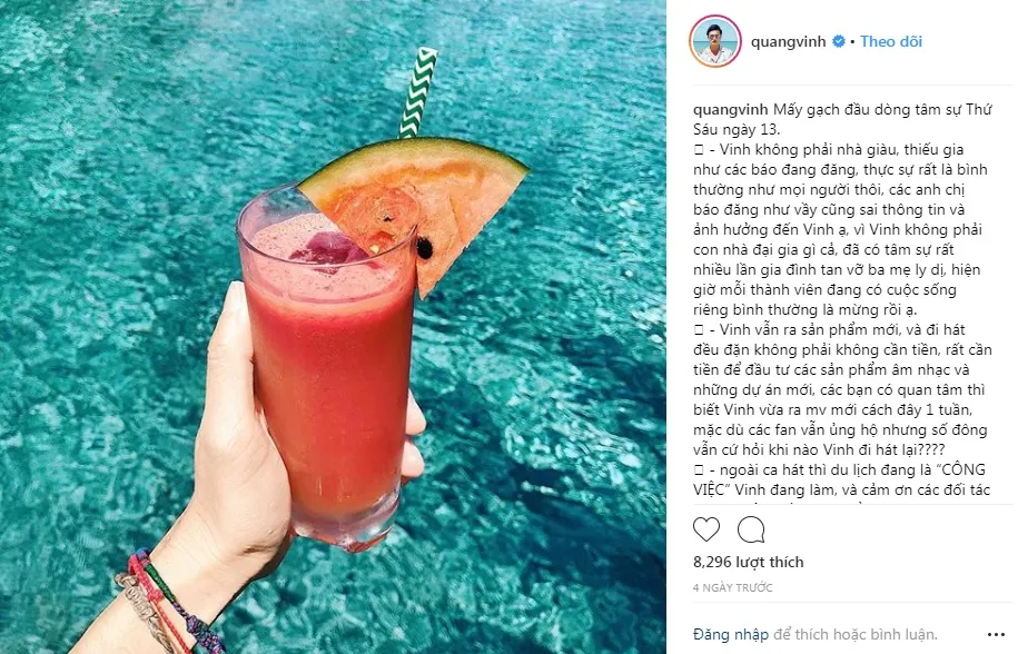 Fan ngỡ ngàng trước gia thế của Quang Vinh ảnh 2