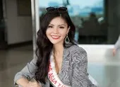 Kim Nguyên mang 150 kg quần áo thiết kế riêng thi Miss Asia 