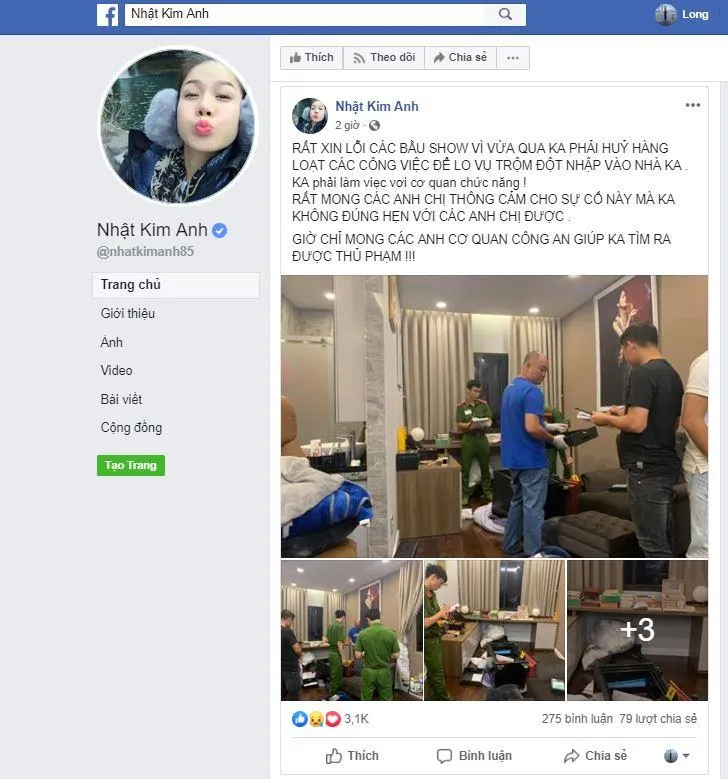 Ca sĩ Nhật Kim Anh bị trộm gần 5 tỉ tại nhà ảnh 3