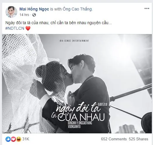 Đông Nhi khóa môi Ông Cao Thắng khiến fan phát sốt ảnh 2 Đông Nhi khóa môi Ông Cao Thắng khiến fan phát sốt ảnh 2