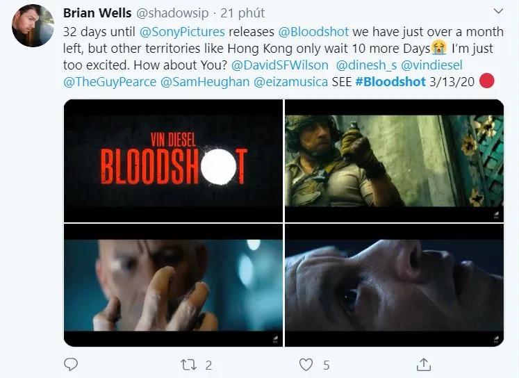 Bloodshot sẽ mở đầu cho một vũ trụ siêu anh hùng mới ảnh 7 Bloodshot sẽ mở đầu cho một vũ trụ siêu anh hùng mới ảnh 7