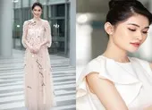 Á hậu Thùy Dung diện váy trắng khoe vẻ đẹp thanh lịch