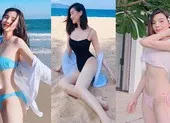 Cao Thái Hà khoe dáng bikini gợi cảm trên biển 