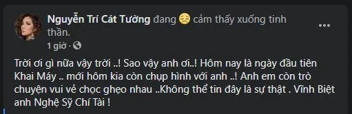 Nhiều nghệ sĩ chia buồn, tiếc thương danh hài Chí Tài ảnh 10 Nhiều nghệ sĩ chia buồn, tiếc thương danh hài Chí Tài ảnh 10