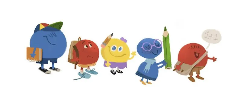 Ngày tựu trường được hiển thị trên Google Doodle ảnh 2