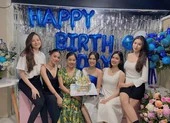 Dàn hậu đình đám tụ họp chia tay Đỗ Hà trước ngày lên đường đi thi 'Miss World' ảnh 4 Đỗ Hà đón sinh nhật muộn bên hội chị em Hoa, Á hậu