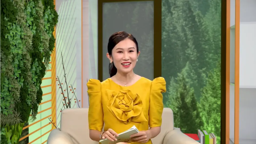 Dẫn chương trình Ngọc Nhi. Ảnh: CTCC Dẫn chương trình Ngọc Nhi. Ảnh: CTCC