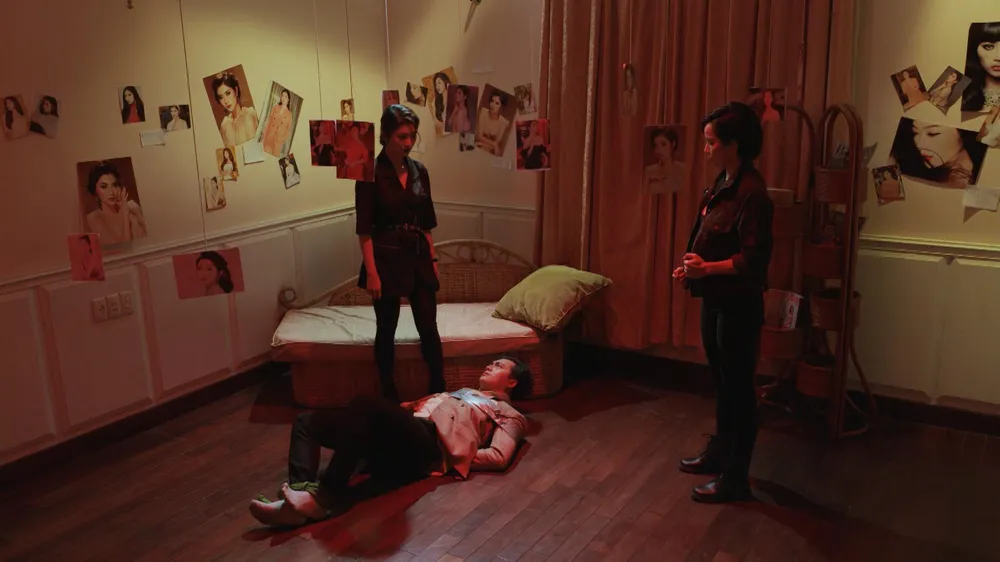 Lâm Phong bị Chiêu Dương nhốt vào căn phòng bí mật. Ảnh: SV