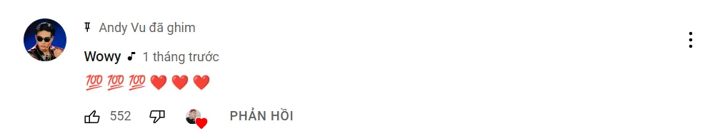 Huấn luyện viên Rap Việt không ngần ngại dành tặng bình luận thể hiện 100 điểm cho MV Welcome To Saigon của Andy Vũ. Huấn luyện viên Rap Việt không ngần ngại dành tặng bình luận thể hiện 100 điểm cho MV Welcome To Saigon của Andy Vũ.