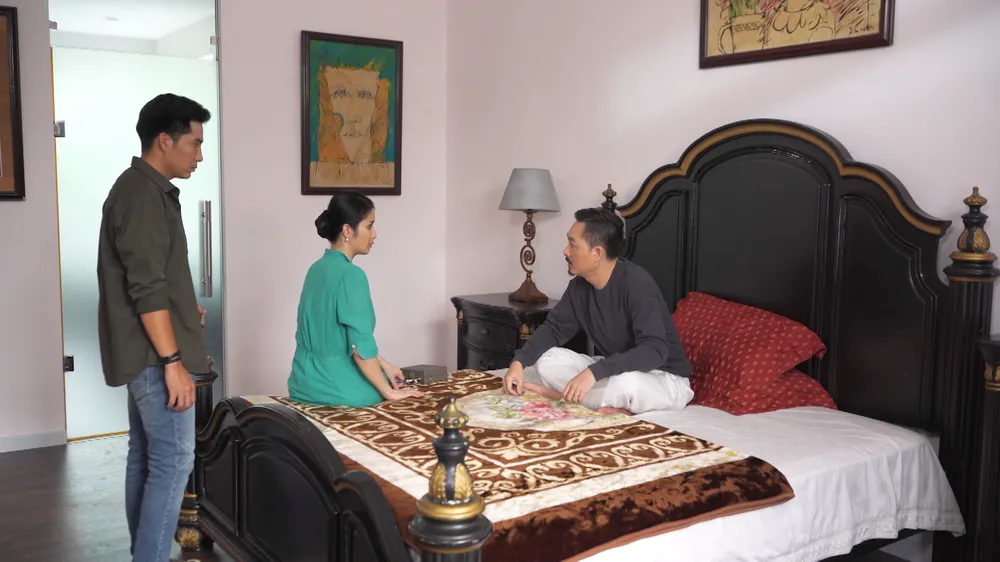 Ông Hà giả bệnh ở nhà. Ảnh: SV