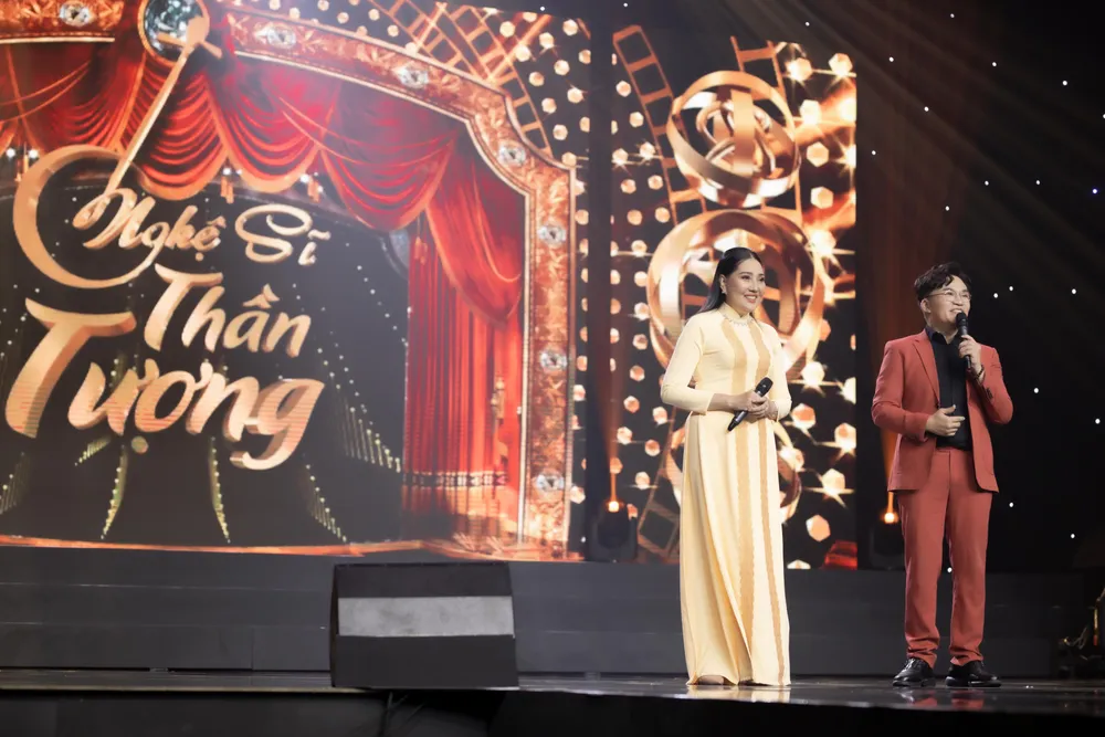 Cẩm Loan hóa thân thành NSƯT Cẩm Tiên. Ảnh: CTCC