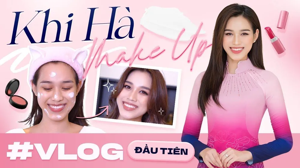 Video đầu tiên của nàng hậu xứ Thanh là một vlog hướng dẫn về layout trang điểm mà cô đã thực hiện tại chung kết Miss World 2021.