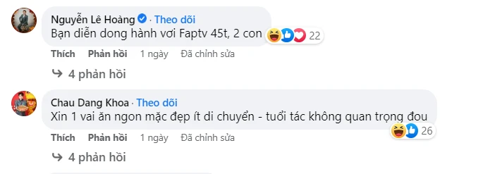 Không chỉ thu hút người hâm mộ, chia sẻ của Vinh Râu còn nhận được sự hưởng ứng của nhiều sao Việt như Hoàng Mèo, Quách Ngọc Tuyên, Châu Đăng Khoa...