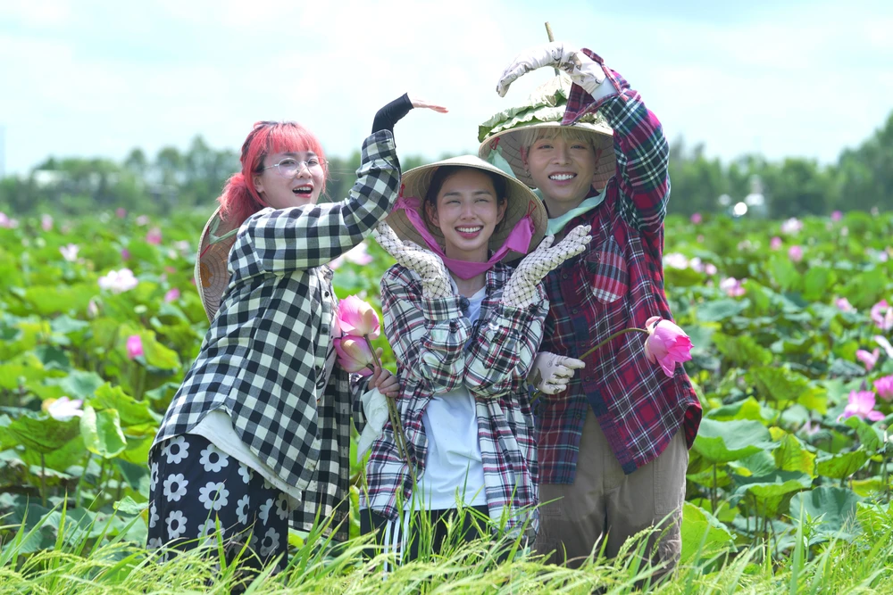 Bộ ba nhân vật chính trong sê-ri mới của Thùy Tiên. Ảnh: SV