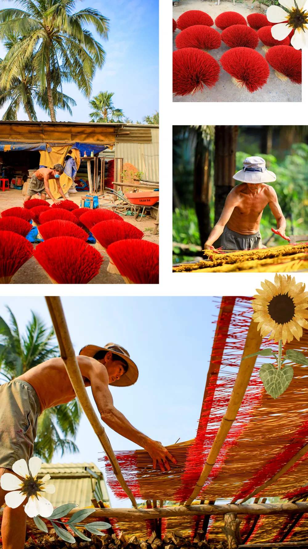 Vào dịp cuối năm, làng nhang Lê Minh Xuân lại khoác lên mình "bộ áo" rực rỡ sắc màu. Ảnh: Nguyệt Nhi Tốp 10 địa điểm check-in thú vị nhất TP.HCM - Làng nhang Lê Minh Xuân. Ảnh: Nguyệt Nhi
