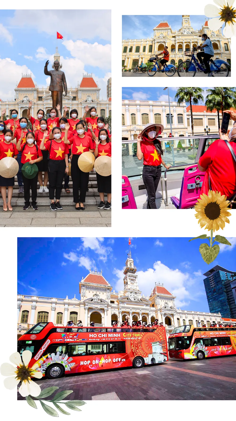 Du Khách check-in trước Trụ sở UBND TP.HCM. Ảnh: Nguyệt Nhi Trụ sở UBND TP.HCM- Top 10 điểm check-in thú vị nhất TP.HCM