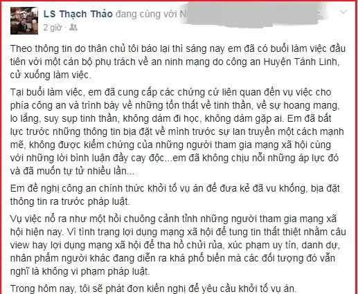 Yêu cầu khởi tố vụ bịa đặt nữ sinh hiếp dâm chết người ảnh 1