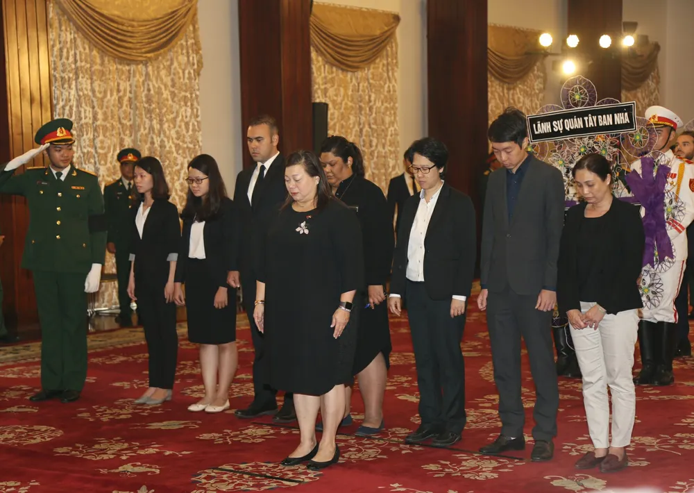 Nhiều đoàn ngoại giao đến viếng Chủ tịch nước tại TP.HCM ảnh 8