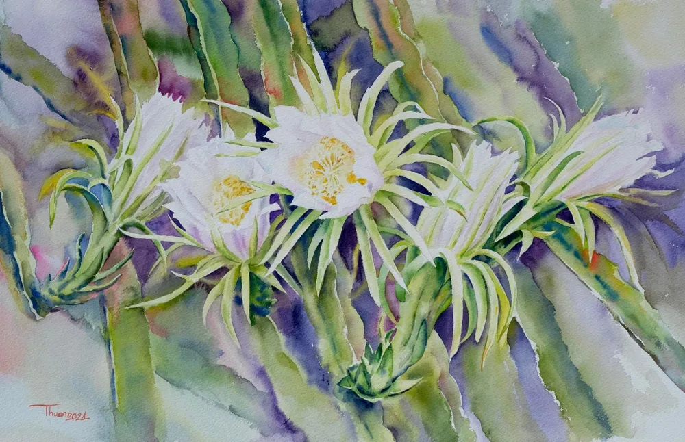 Triển lãm tranh Màu nước Quốc tế mùa thu 2021 ảnh 7