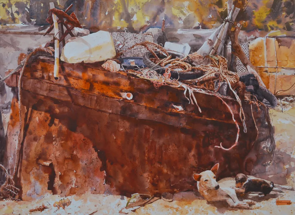 Triển lãm tranh Màu nước Quốc tế mùa thu 2021 ảnh 3