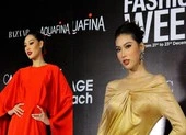 Hoa hậu Khánh Vân lần đầu xuất hiện sau ồn ào, Hương Giang làm ‘Vedette’ ảnh 12 Dàn chân dài 1m1 đại náo thảm đỏ Tuần lễ thời trang quốc tế Việt Nam 2021