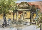 Sài Gòn đẹp nao lòng trong tranh của người họa sĩ 70 tuổi ảnh 12 Triển lãm tranh màu nước về địa ngục trần gian Côn Đảo