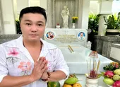Gia đình Lý Hùng, Lý Hương chúc Tết nghệ sĩ gạo cội ở viện dưỡng lão nghệ sĩ ảnh 6 Anh em Lý Hùng quây quần trong giỗ đầu của ba, NSND Lý Huỳnh