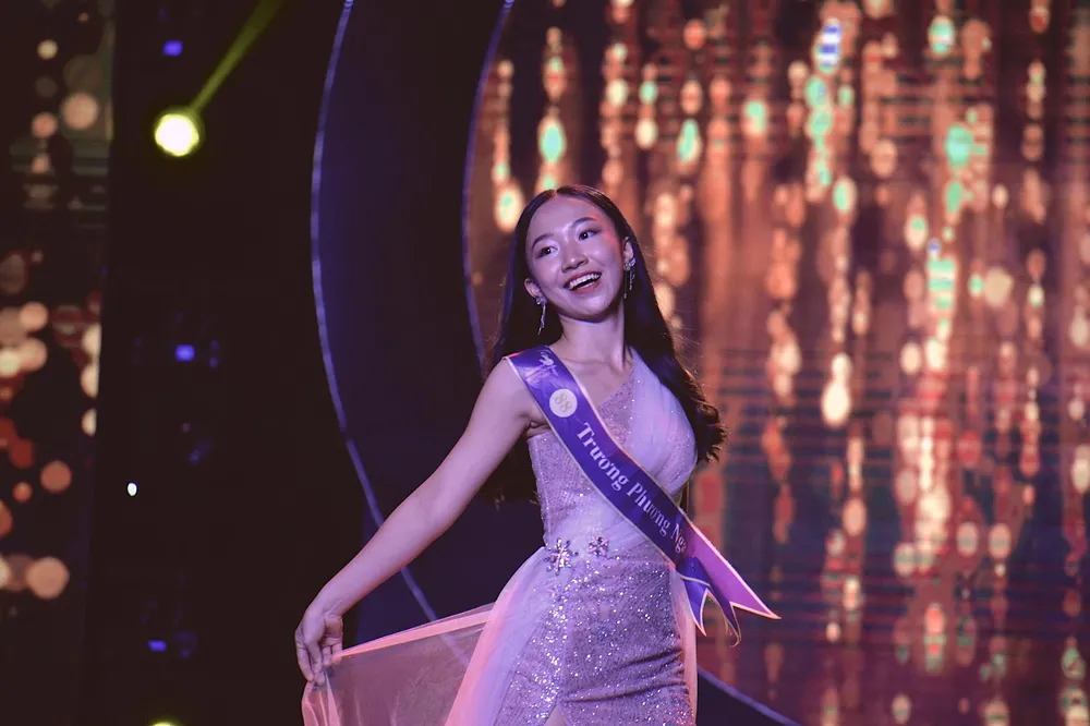 Truơng Phương Nga trong đêm chung kết Miss Teen International Việt Nam. Ảnh: NGUYỄN TRÀ Truơng Phương Nga trong đêm chung kết Miss Teen International Việt Nam. Ảnh: NGUYỄN TRÀ