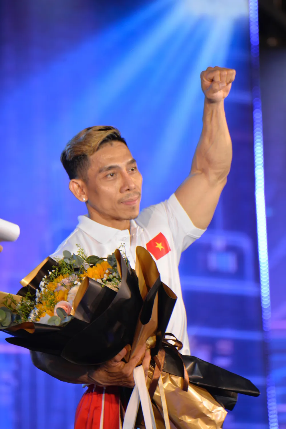 Lực sĩ Phạm Văn Mách. Ảnh: NGUYỄN TRÀ