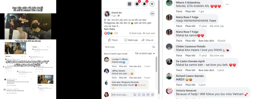 Fan hâm mộ quốc tế bày tỏ sự yêu mến với MC Khánh An Fan hâm mộ quốc tế bày tỏ sự yêu mến với MC Khánh An