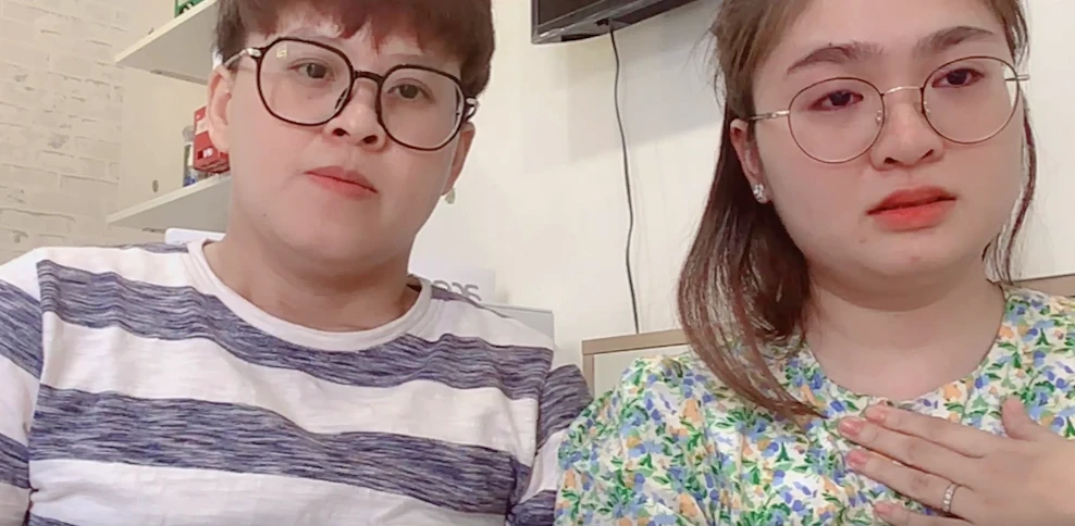 Ca sĩ Thiện Nhân và người yêu. Ảnh chụp màn hình Ca sĩ Thiện Nhân và người yêu. Ảnh chụp màn hình