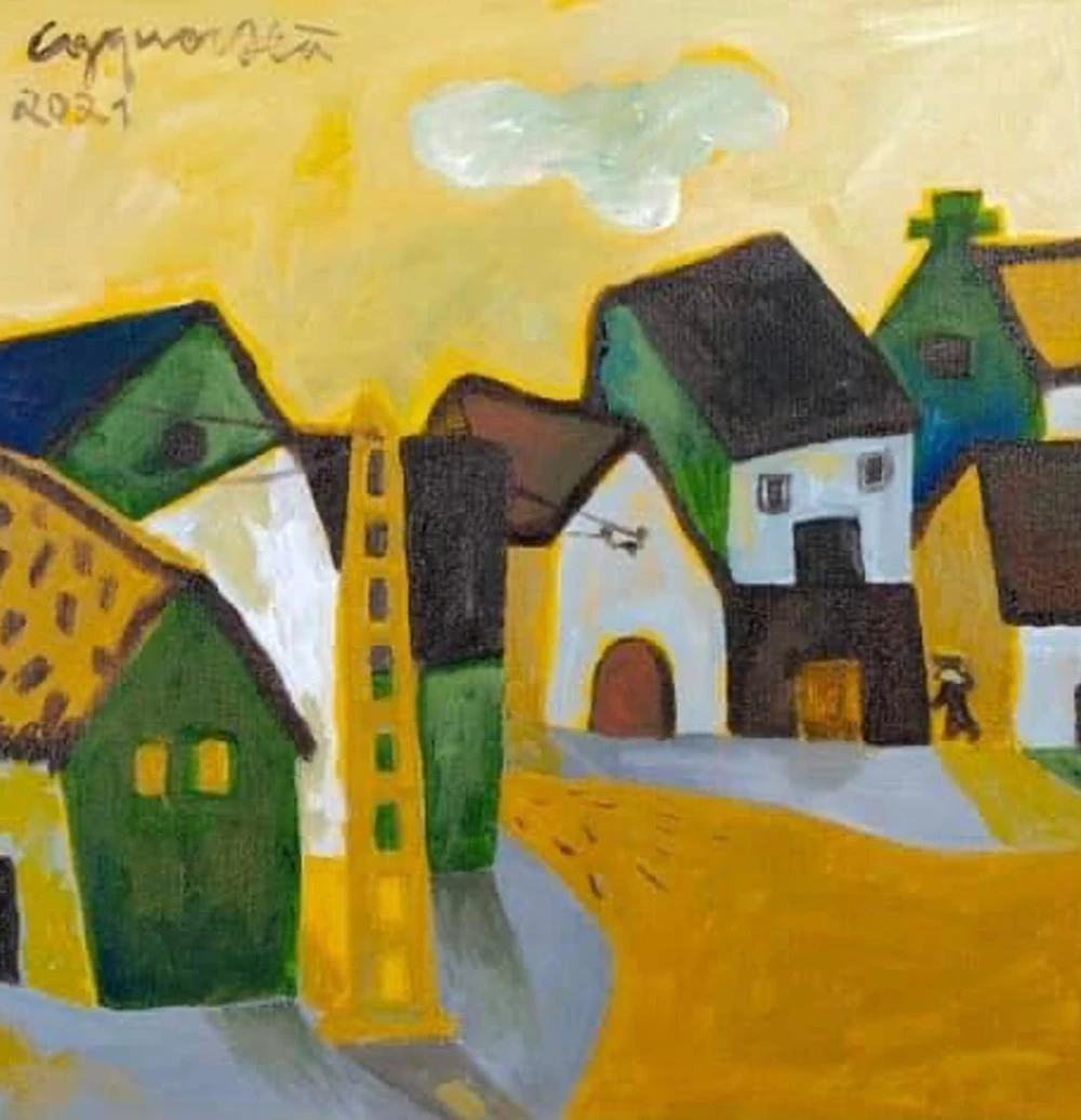 Triển lãm nghệ thuật mang tên "Art by Công Quốc Hà". Ảnh: TT