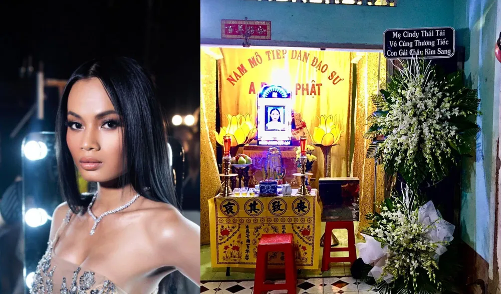 Lễ tang người mẫu Châu Kim Sang. Ảnh: Cindy Thai Tai