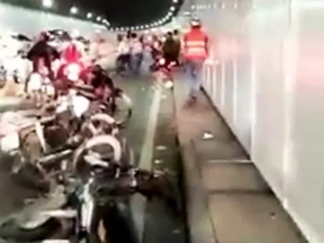 Nhóm người ẩu đả trong đường hầm sông Sài Gòn ảnh 1 Nhóm người ẩu đả trong đường hầm sông Sài Gòn ảnh 1