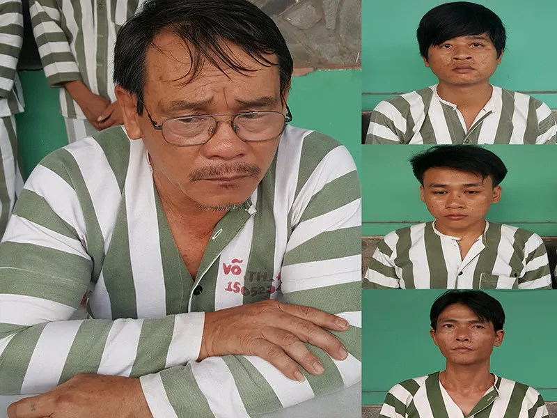 Nhóm thanh niên truy sát ở bệnh viện bị bắt ảnh 1 Các đối tượng trong vụ truy sát ở bệnh viện Quốc Ánh vừa bị công an bắt tạm giam.