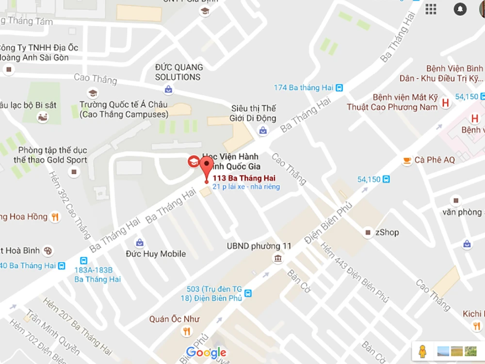 Vị trí "hố tử thần" xuất hiện trên đường 3-2.