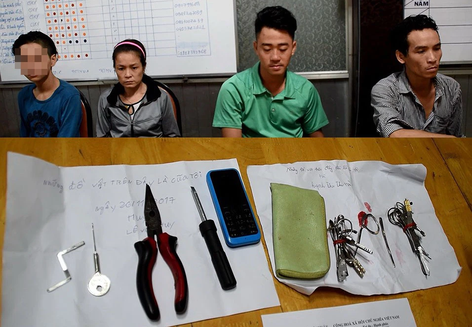 16 tuổi 'cặp' với phụ nữ 31 tuổi đi trộm xe ở TP.HCM ảnh 1