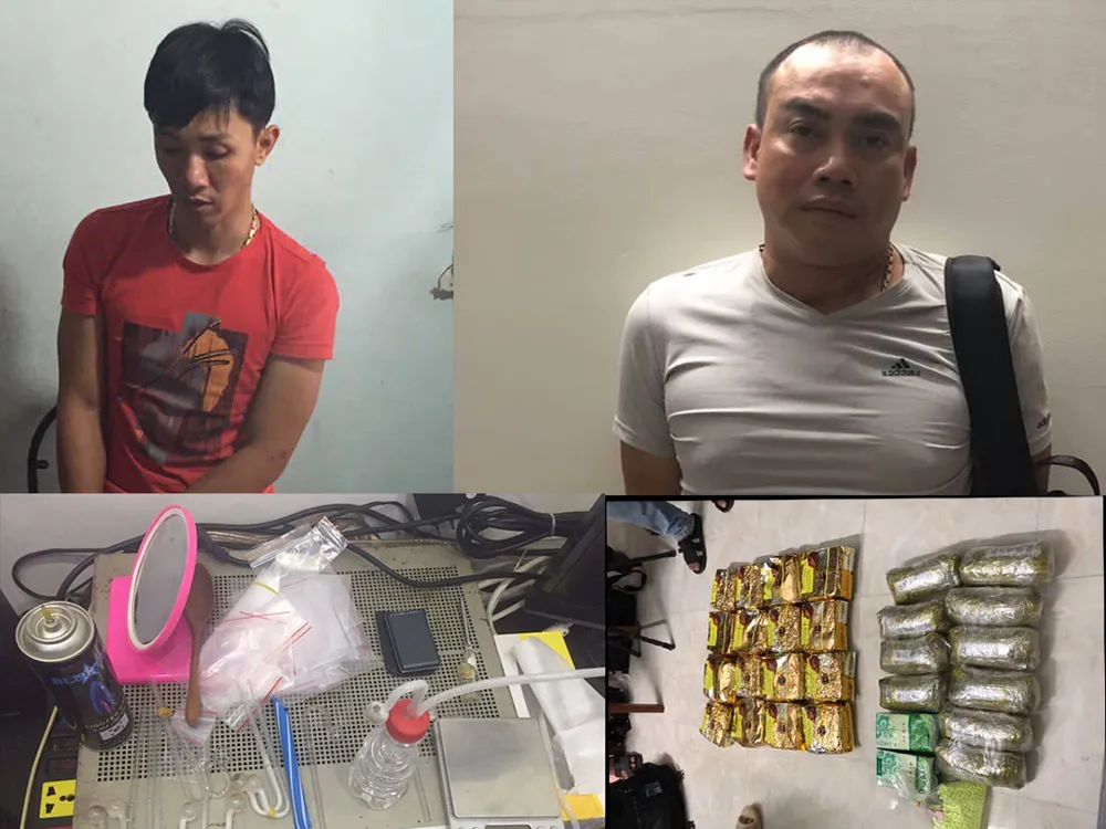 Bắt đường dây ma túy lớn nhất từ đầu năm, thu 40kg ma túy đá.