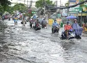 TP.HCM mưa lớn, đường lại biến thành sông